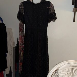 Elegant Black Lace Dress